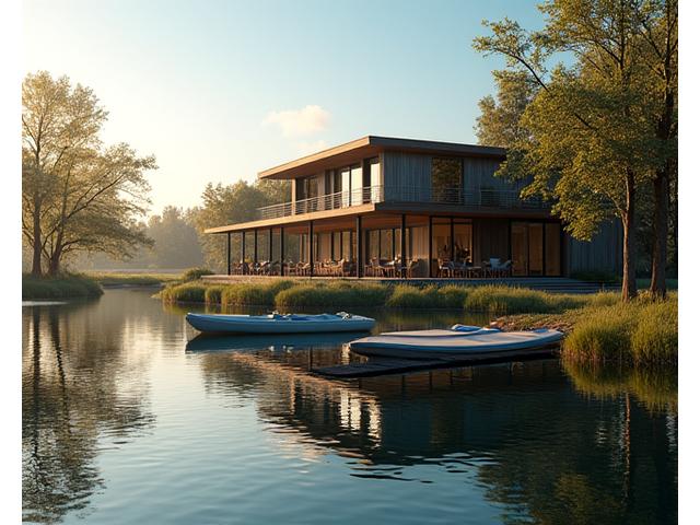 Malowniczy resort nad jeziorem na Mazurach, idealny do pracy nad relacją
